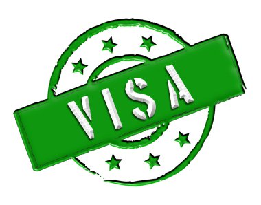 Visa - Green clipart