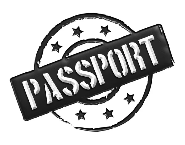 Паспорт - ЧЕРНЫЙ — стоковое фото