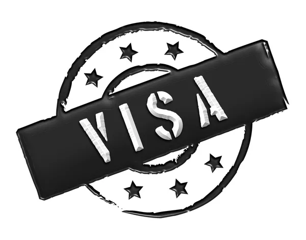 Visa - Negro — Foto de Stock