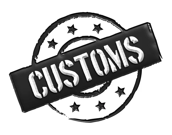 Customs - Black — Stock Photo, Image