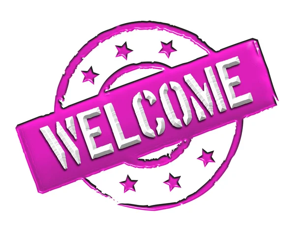 Welcome - Pink — Stock Photo, Image
