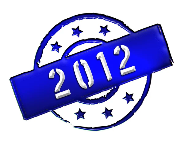 2012 - stämpel — Stockfoto
