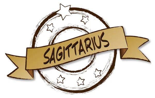 Зодиак - Ретро - SAGITTARIUS — стоковое фото
