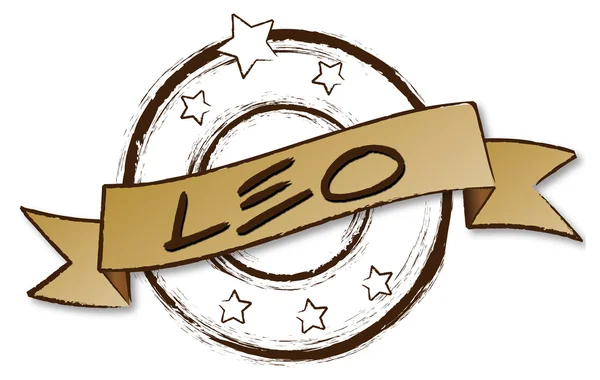 Зодиак - Ретро - LEO — стоковое фото
