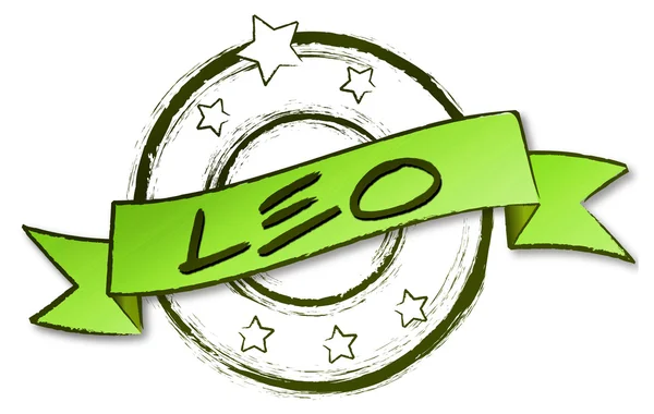 Zodíaco - Retro - LEO — Foto de Stock
