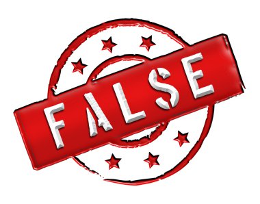 False - Stamp clipart