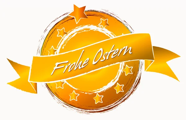 Bandeira Frohe Ostern — Fotografia de Stock