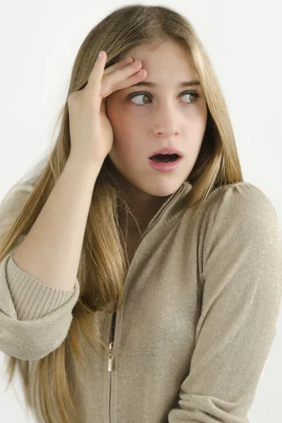 Worried young — Stock Photo, Image