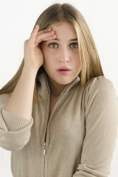 Worried young — Stock Photo, Image