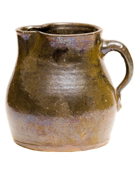 Jarro ou jarro antigo da era da depressão da argila — Fotografia de Stock