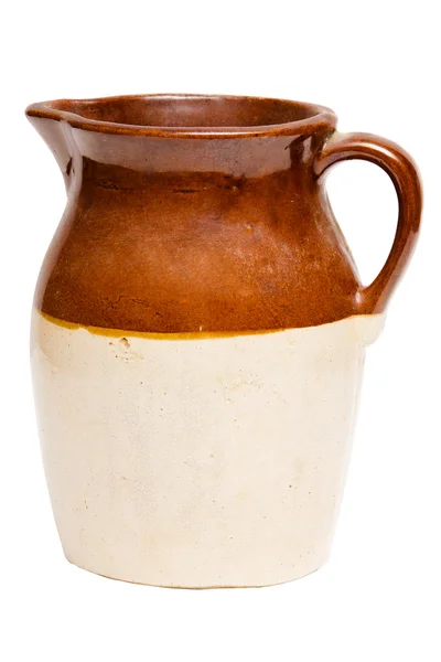 Antique clay Depression-era jug or pitcher — Stock Photo, Image