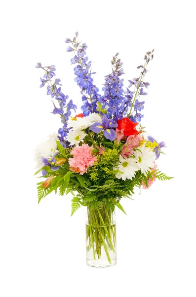 Renkli taze çiçek aranjmanı centerpiece — Stok fotoğraf
