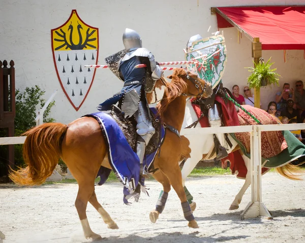 Knights in action at Georgia Renaissance Festival — Stock Photo, Image