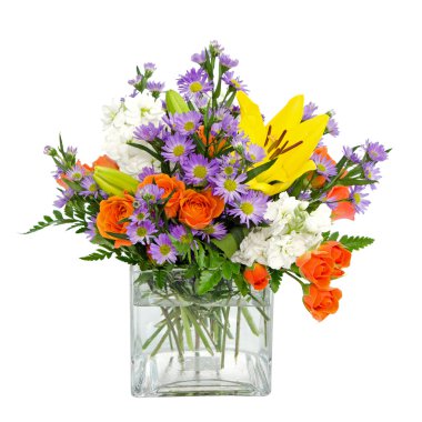 Flower arrangement centerpiece clipart