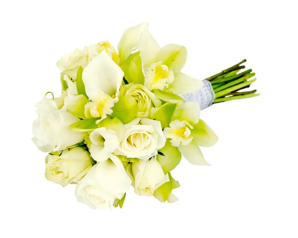 Arranjo de flores do buquê de casamento nupcial — Fotografia de Stock