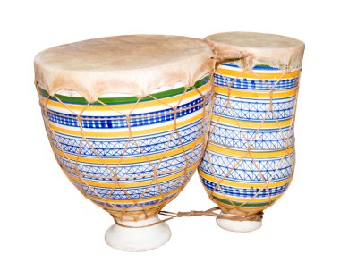 African bongo tom-tom drums clipart