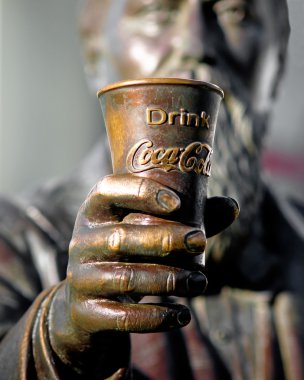 Statue at World of Coke clipart