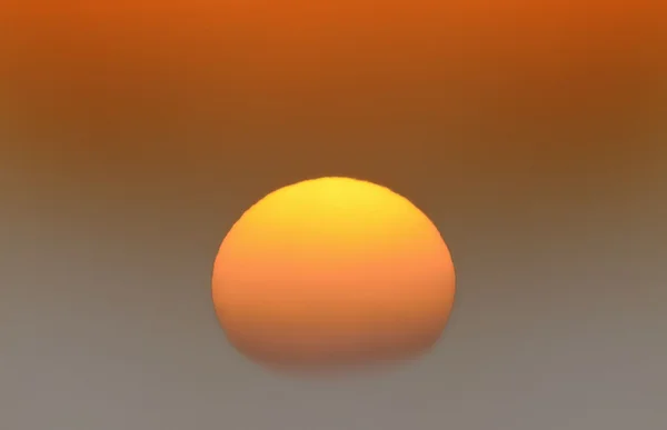 Большое желтое солнце — стоковое фото