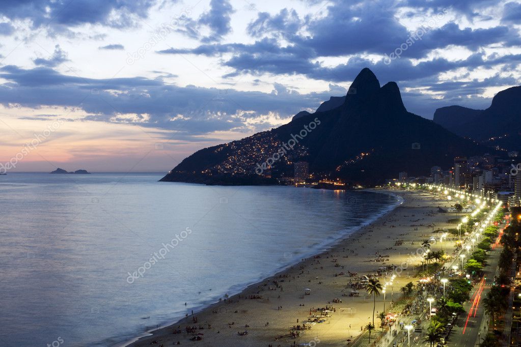Playa De Ipanema En Rio De Janeiro — Fotos De Stock