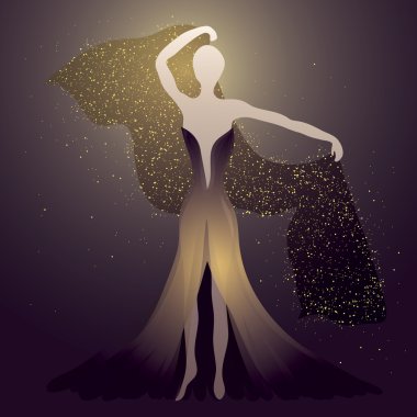 EVENING DRESS clipart