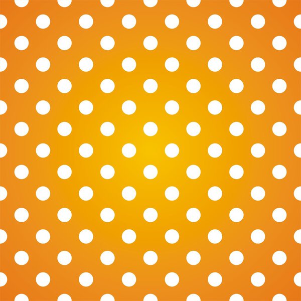 Точки польки на градиентном солнечном фоне ретро-бесшовный векторный рисунок
