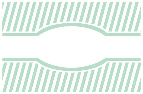 Cartão vetorial verde doce, hortelã ou convite com tiras — Vetor de Stock