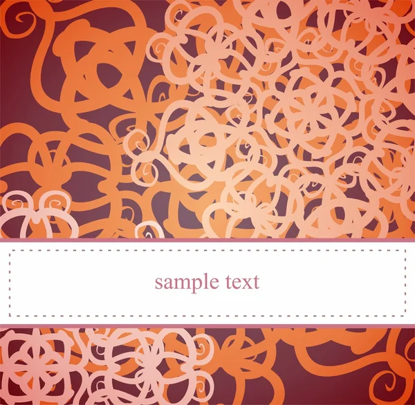 Invitation vectorielle ou carte à motif floral — Image vectorielle