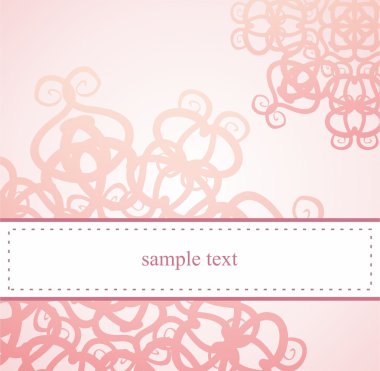 Classic elegant wedding or party vector card or invitation clipart