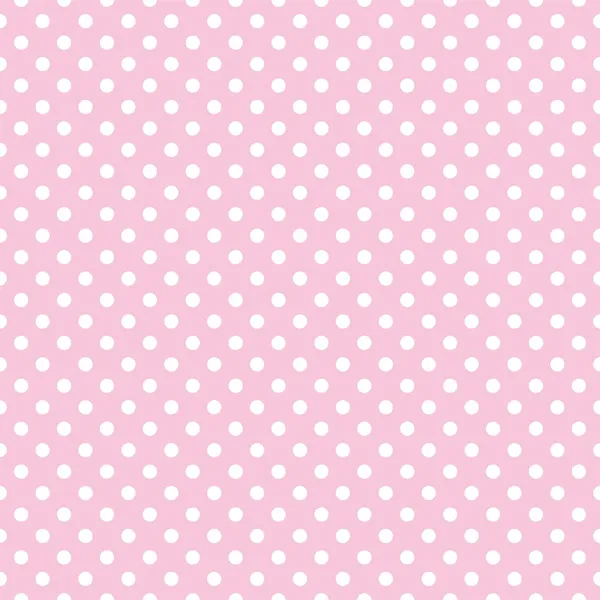 Polka dots on baby pink background retro seamless vector pattern ...
