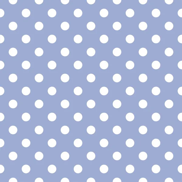 甘いポルカ ドット赤ちゃん青い背景 - レトロなシームレスなベクター パターン — ストックベクタ