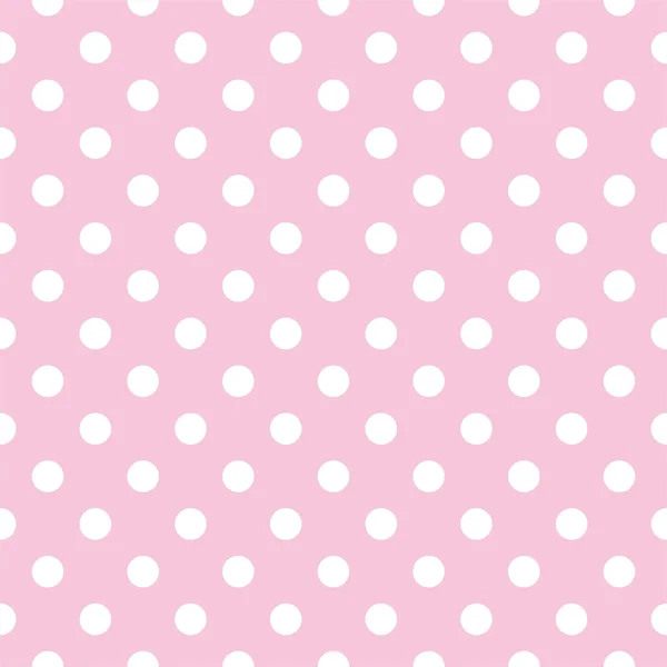 Полька крапки на рожевому фоні ретро безшовний векторний візерунок — стоковий вектор