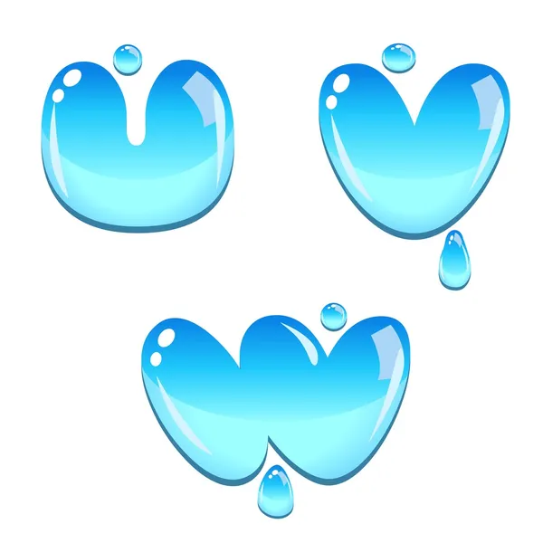 Type de police Water Bead — Image vectorielle