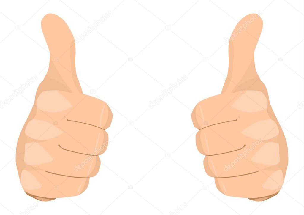 thumbs up stock photo