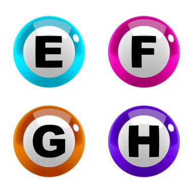 Marbles Font Type clipart