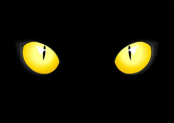 Olhos de gato — Vetor de Stock