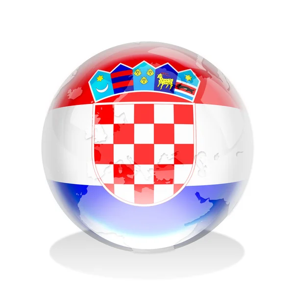 Κροατία διακριτικά — Φωτογραφία Αρχείου