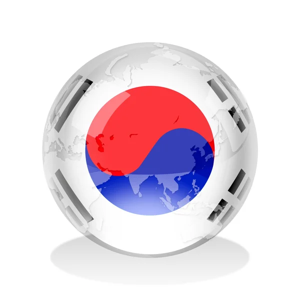 Jižní korea insignie — Stock fotografie