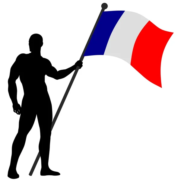Porte-drapeau — Image vectorielle