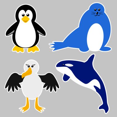 Antarctica Animals clipart