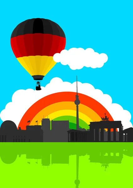 Берлинское небо — стоковый вектор
