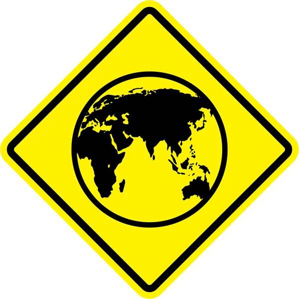 Signo del mapa mundial — Archivo Imágenes Vectoriales