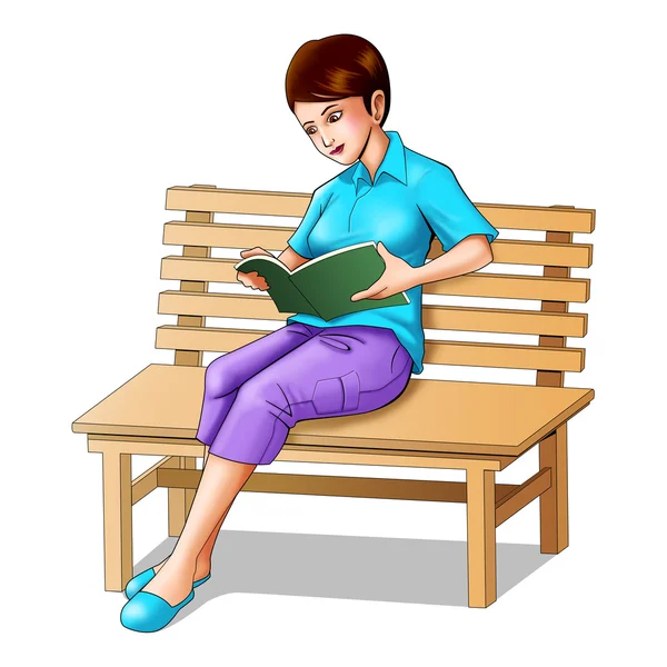 Reading a Book — Stock Photo, Image