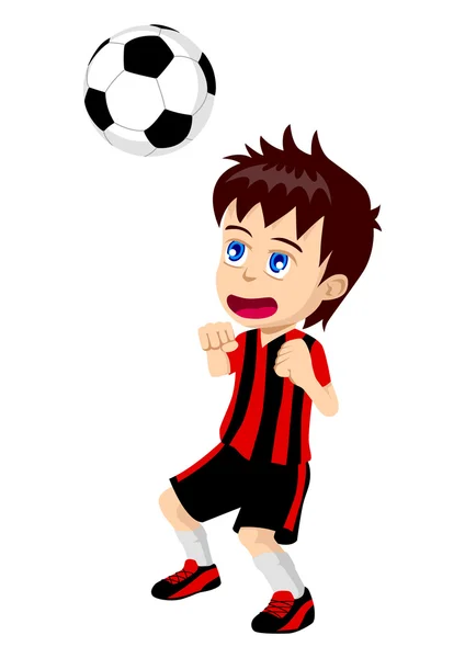 Playing Soccer — Stock Vector