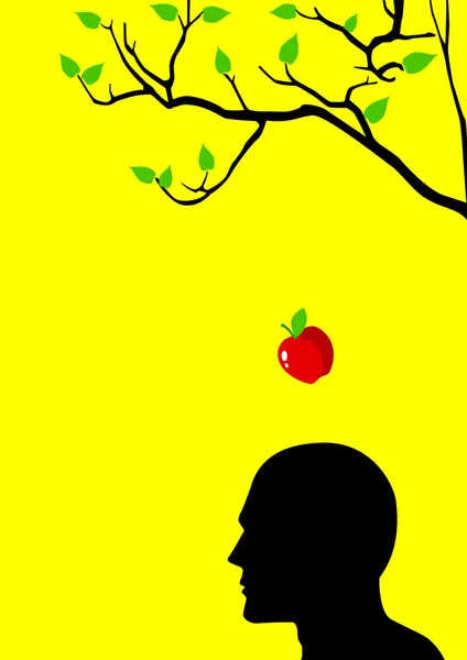 Pomme de Newton — Image vectorielle