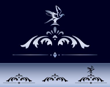 Classical design elements clipart