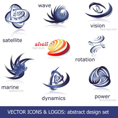 Abstract vector icons & logos set