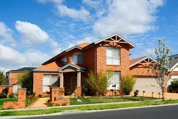 New home in a subdivision — Stock Photo, Image
