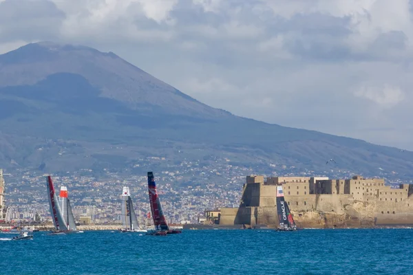 Dünya serisi 2012 Napoli'de 34 america's cup — Stok fotoğraf