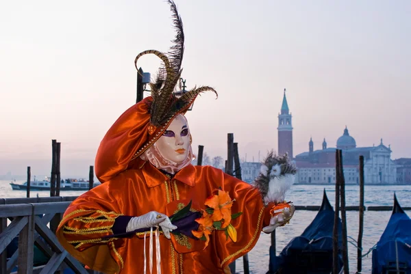 Máscara, Carnaval de Venecia — Foto de Stock