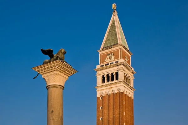 Bell tower of the Basilica of San Marco, Venice — Stock Photo, Image